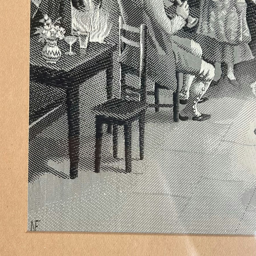 French Silk Tapestry By A. Perez, Petit Point Needlepoint And Metal Picture Frame - image 16 of 21