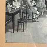 French Silk Tapestry By A. Perez, Petit Point Needlepoint And Metal Picture Frame - thumbnail 16 of 21