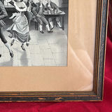 French Silk Tapestry By A. Perez, Petit Point Needlepoint And Metal Picture Frame - thumbnail 20 of 21