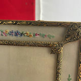 French Silk Tapestry By A. Perez, Petit Point Needlepoint And Metal Picture Frame - thumbnail 3 of 21