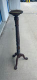 Carved Wooden Pedestal Plant Stand - thumbnail 1 of 6