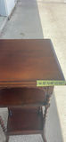 Vintage Wooden Accent Side Table with Shelves - thumbnail 2 of 7