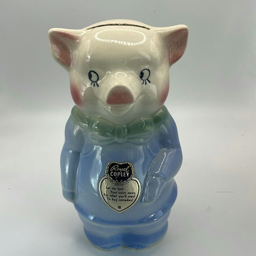 Royal Copley Piggy Bank And Oxford Dictionary Of Nursery Rhymes - image 6 of 10
