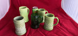 Slag Glass Beer Steins And Pitcher Stein - thumbnail 1 of 16