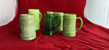 Slag Glass Beer Steins And Pitcher Stein - thumbnail 2 of 16
