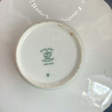 Vintage Bohemian Cased Glass Vase, Czech White Overlay Cut to Cranberry, Hand Painted Floral 7””. - thumbnail 16 of 18