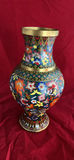 Cloisonne Large Mille Fleurs Vase, Antique Milk Glass - thumbnail 6 of 9