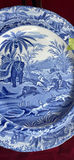 7 Antique Plates Including 2 Formosa And Spode 1815 Plate With Elephant And Wooden Stands - thumbnail 20 of 22