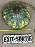 Tiffany Style Lamp Fixture and Stained Glass Exit sign - thumbnail 2 of 8
