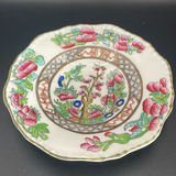 Vintage Bohemian Cased Glass Vase, Czech White Overlay Cut to Cranberry, Hand Painted Floral 7””. - thumbnail 15 of 18