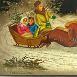 Fedoskino Russian Lacquer Box 1980 - thumbnail 2 of 8