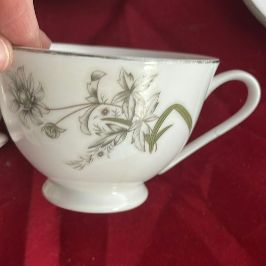 Teacup And Saucers And Cream And Sugar - image 10 of 15
