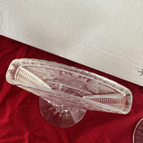 Edinburgh Crystal Thistle Vase, Lead Crystal Fan Vase And An Antique Celery Frosted Vase - thumbnail 9 of 15