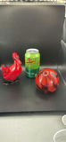 Royal Doulton Flambe Duck and Red Glass Paperweight - thumbnail 1 of 9