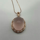 Rose Gold Plated 925 Silver And Rose Quartz Set - thumbnail 2 of 13