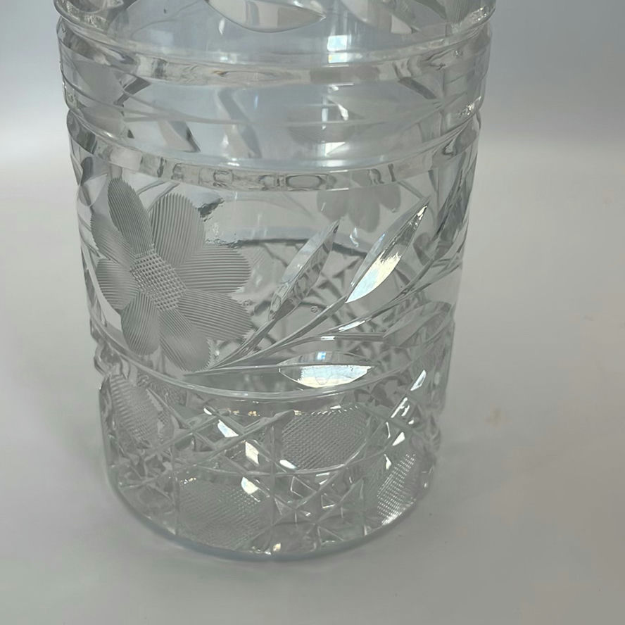 Vintage Lausitzer Glass Vase And Antique Crystal Bowl From ABP - image 9 of 12