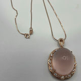 Rose Gold Plated 925 Silver And Rose Quartz Set - thumbnail 3 of 13