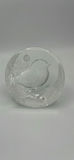Mats Jonasson Lead Crystal Bird Paperweight - thumbnail 1 of 6