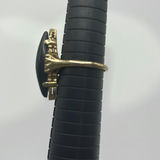 Marquise Cut 10k Onyx Ring - thumbnail 5 of 8