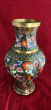 Cloisonne Large Mille Fleurs Vase, Antique Milk Glass - thumbnail 7 of 9