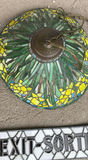 Tiffany Style Lamp Fixture and Stained Glass Exit sign - thumbnail 4 of 8
