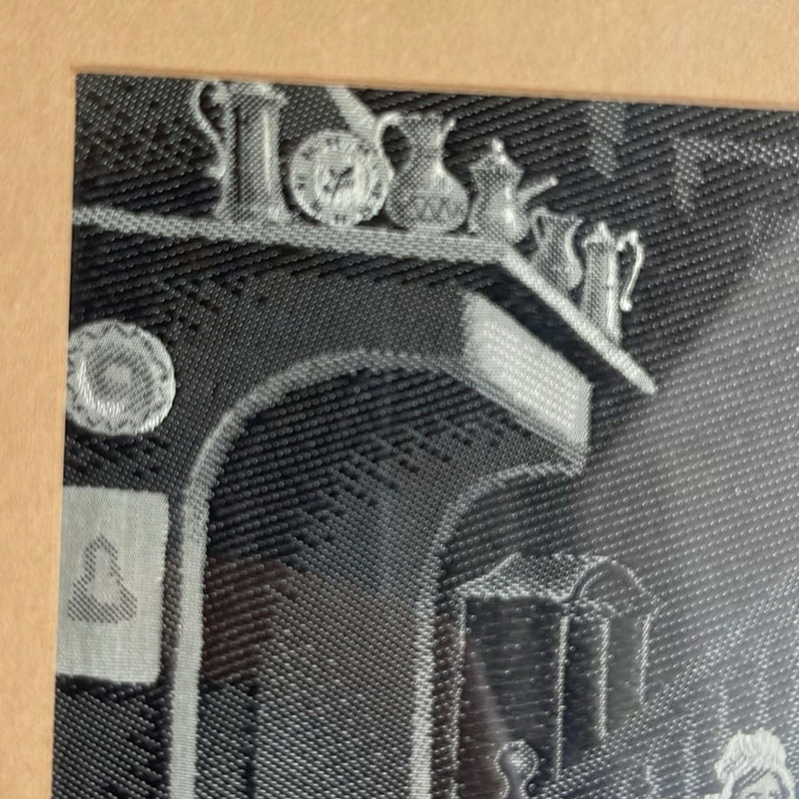 French Silk Tapestry By A. Perez, Petit Point Needlepoint And Metal Picture Frame - image 15 of 21