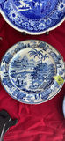 7 Antique Plates Including 2 Formosa And Spode 1815 Plate With Elephant And Wooden Stands - thumbnail 8 of 22