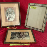 French Silk Tapestry By A. Perez, Petit Point Needlepoint And Metal Picture Frame - thumbnail 1 of 21