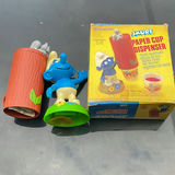 Vintage Smurf Cup Dispenser - thumbnail 1 of 7