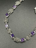Purple Gem Silver bracelet - thumbnail 2 of 8