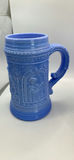 Blue Slag Milk Glass Steins And Pairpoint Plates - thumbnail 5 of 12