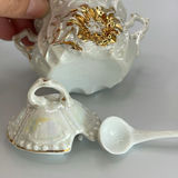 Antique Mustard Pots (7) And Sterling Spoon - thumbnail 14 of 27