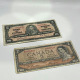 Canadian Vintage $2 Bills - thumbnail 1 of 17