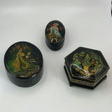 Handpainted Russian Lacquer Boxes - thumbnail 2 of 15