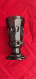 St Clair Amber Glass Bottle And Glass Vase/Goblet With Hearts - thumbnail 2 of 9