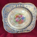 Vintage Royal Worcester 1941 22k Gold Border Square Plates (3) - thumbnail 4 of 11