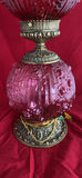 Fenton Cranberry Glass Gone with the Wind Lamp - thumbnail 8 of 8