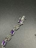 Purple Gem Silver bracelet - thumbnail 3 of 8