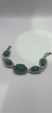 Retired Silpada 925 Silver Turquoise Bracelet - thumbnail 1 of 8