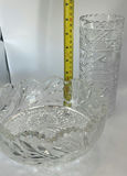 Vintage Lausitzer Glass Vase And Antique Crystal Bowl From ABP - thumbnail 2 of 12