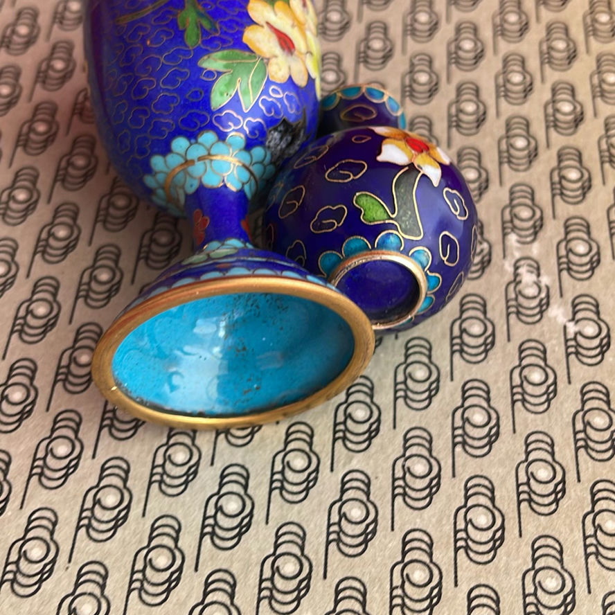 Chinese Cloisonne Enamel Pieces - image 11 of 12
