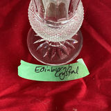 Edinburgh Crystal Thistle Vase, Lead Crystal Fan Vase And An Antique Celery Frosted Vase - thumbnail 12 of 15