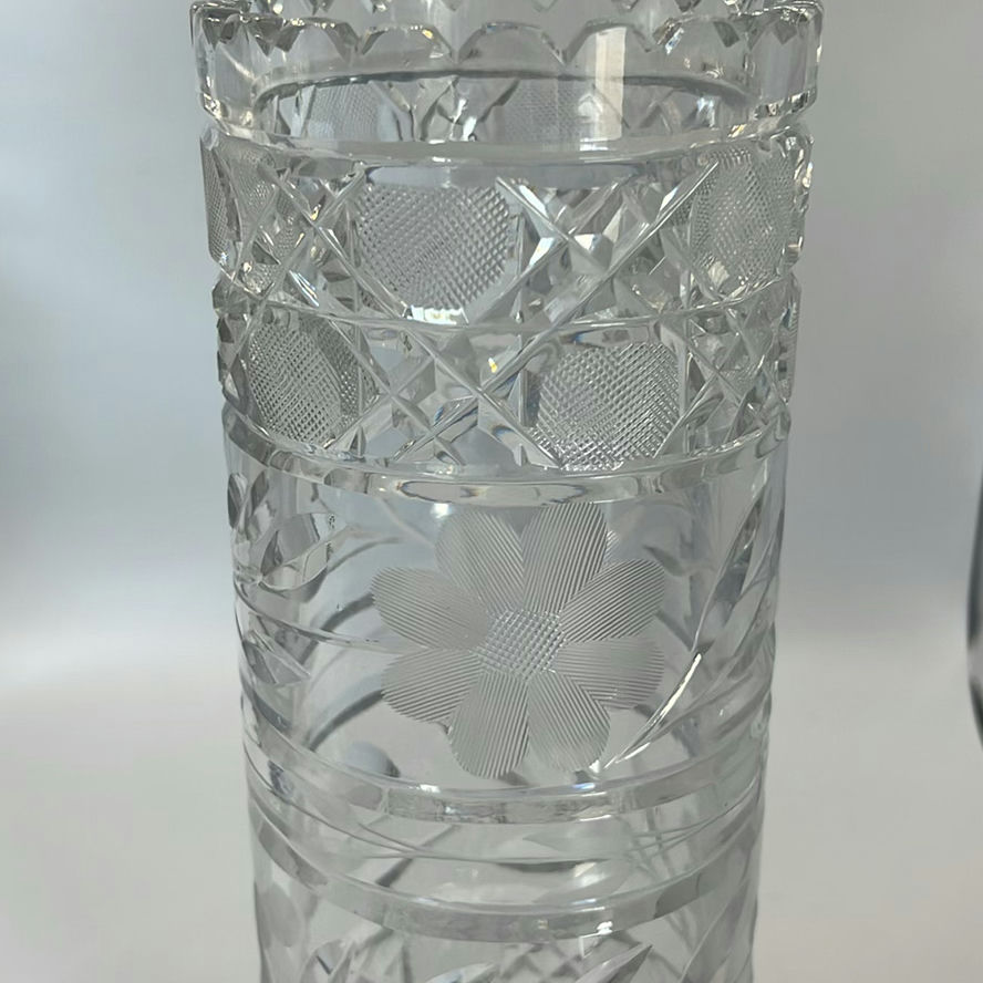 Vintage Lausitzer Glass Vase And Antique Crystal Bowl From ABP - image 11 of 12