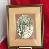 French Silk Tapestry By A. Perez, Petit Point Needlepoint And Metal Picture Frame - thumbnail 6 of 21
