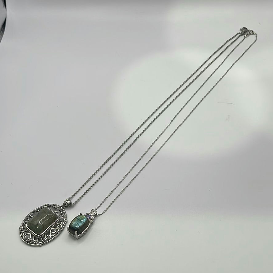 Chrysos 925 Silver Necklace And Pendant - image 1 of 13