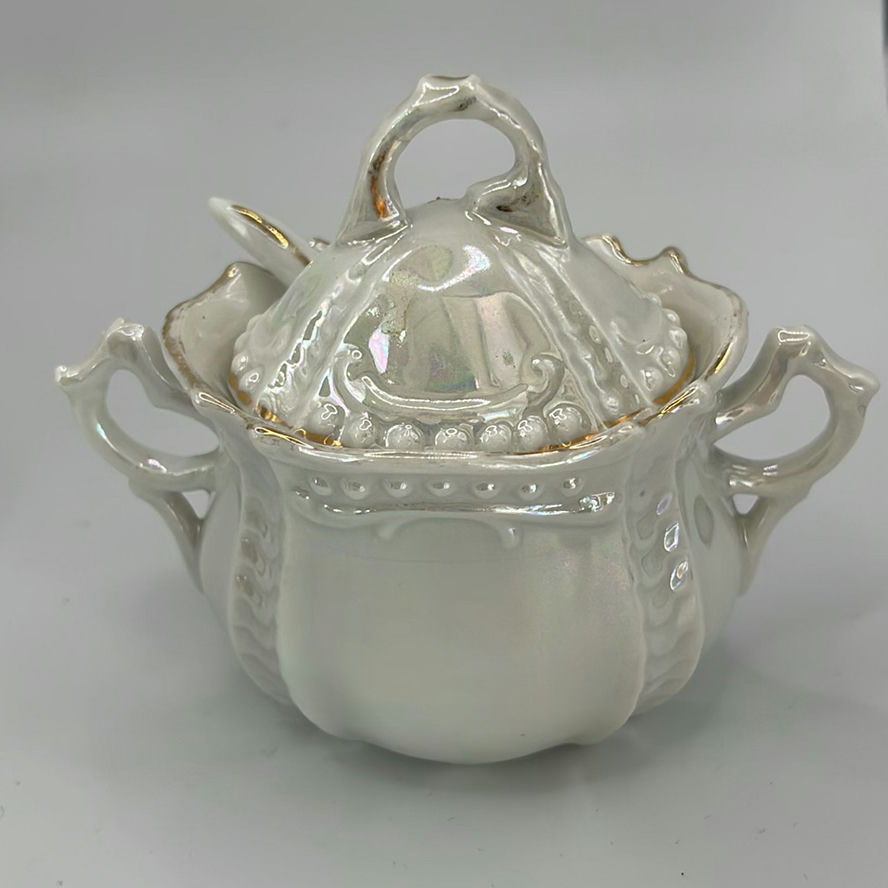 Antique Mustard Pots (7) And Sterling Spoon - image 13 of 27