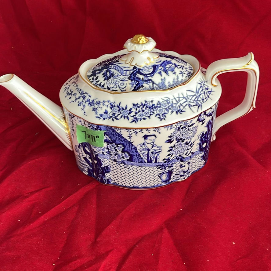 Royal Crown Derby Teapot, Coffeepot And Cream And Sugar In Mikado Pattern - image 2 of 23