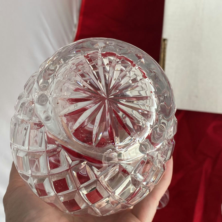 Waterford Alana Crystal Vase, Thomas Webb Water Pitcher and Rogasksa Pitcher - image 6 of 15