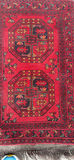 Afghan Agcha Wool Rug Floral Rug - thumbnail 8 of 10