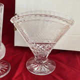 Edinburgh Crystal Thistle Vase, Lead Crystal Fan Vase And An Antique Celery Frosted Vase - thumbnail 7 of 15